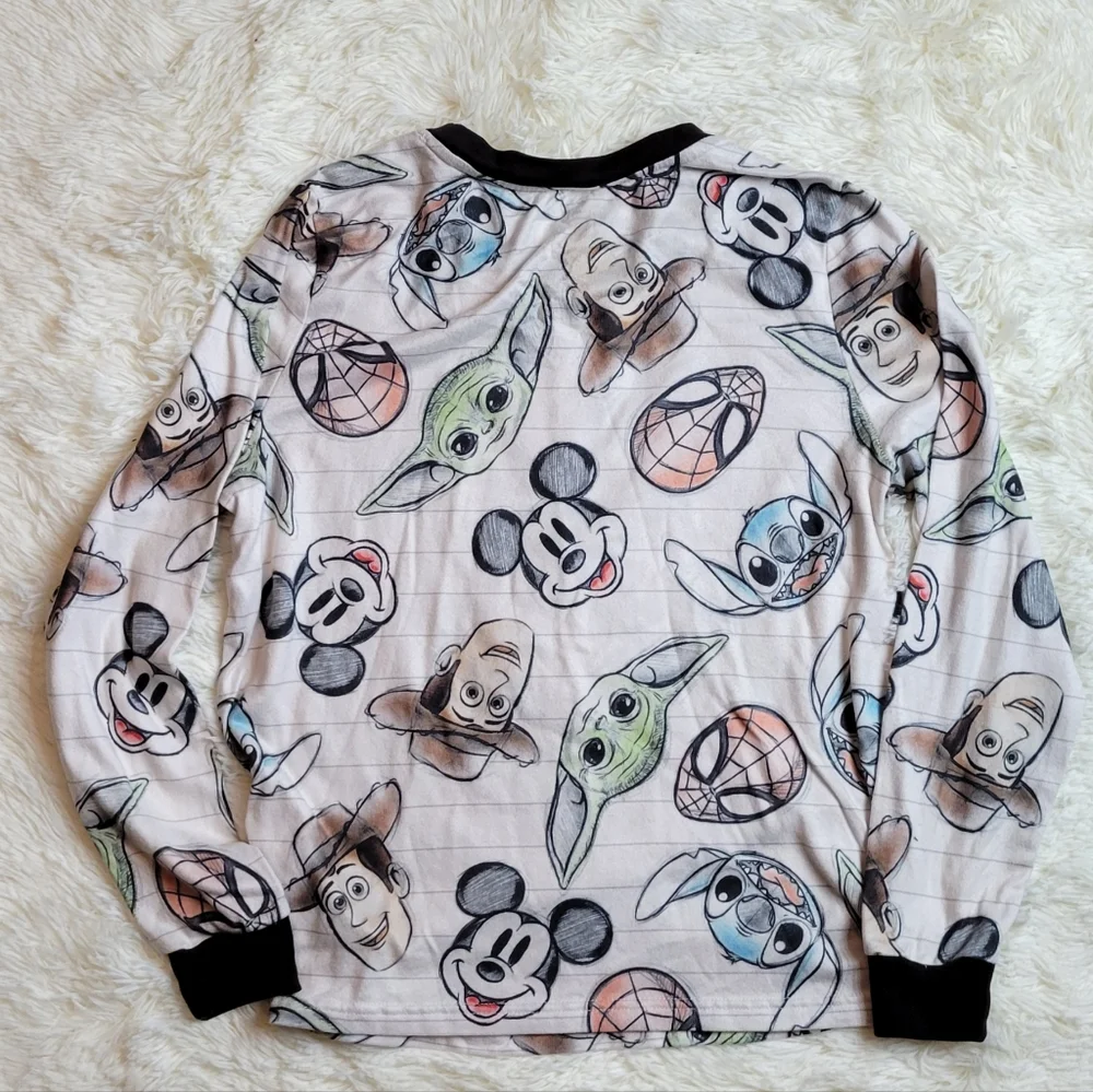 NWOT Disney X Marvel Long Sleeve Shirt Soft Size Medium Size S Pajama Top